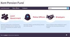 Desktop Screenshot of kentpensionfund.co.uk