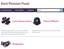 Tablet Screenshot of kentpensionfund.co.uk